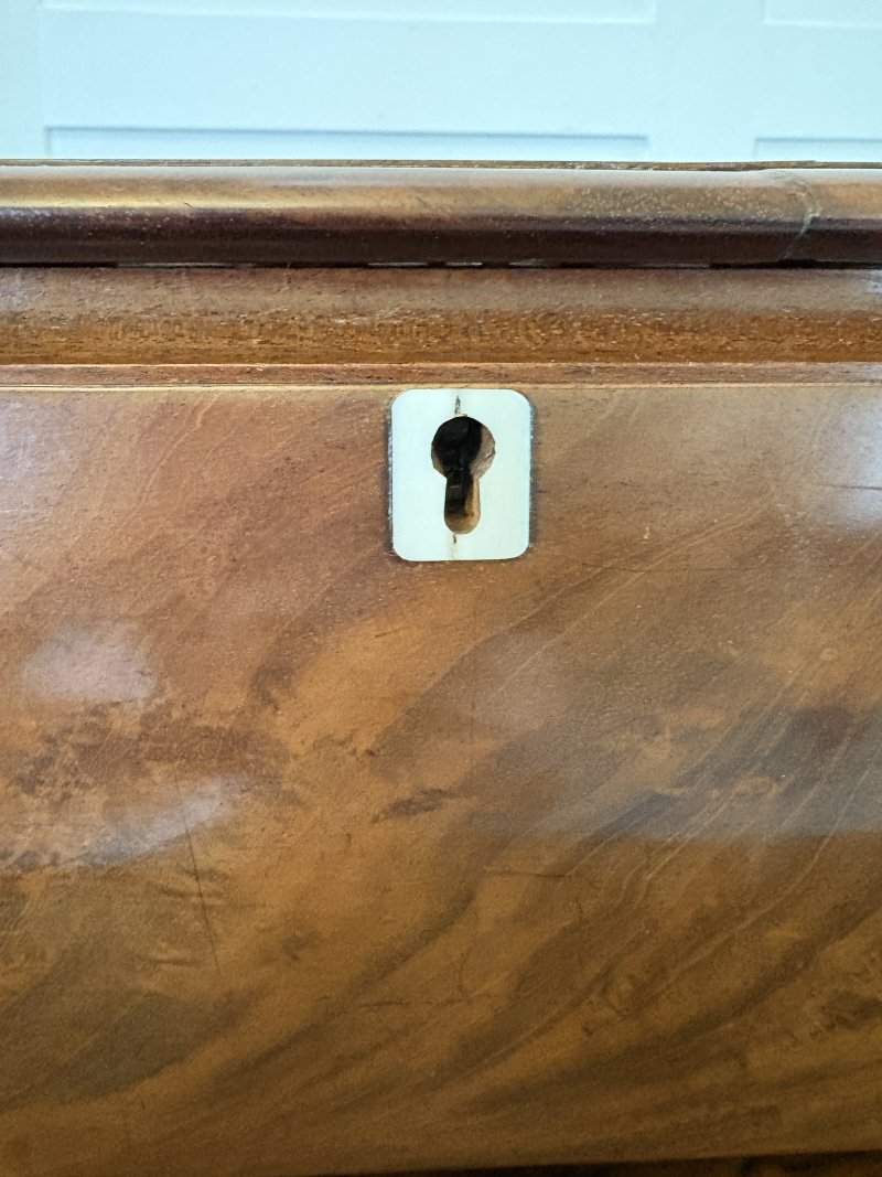 Antique Quality Regency Figured Mahogany Tea Caddy - Image 14